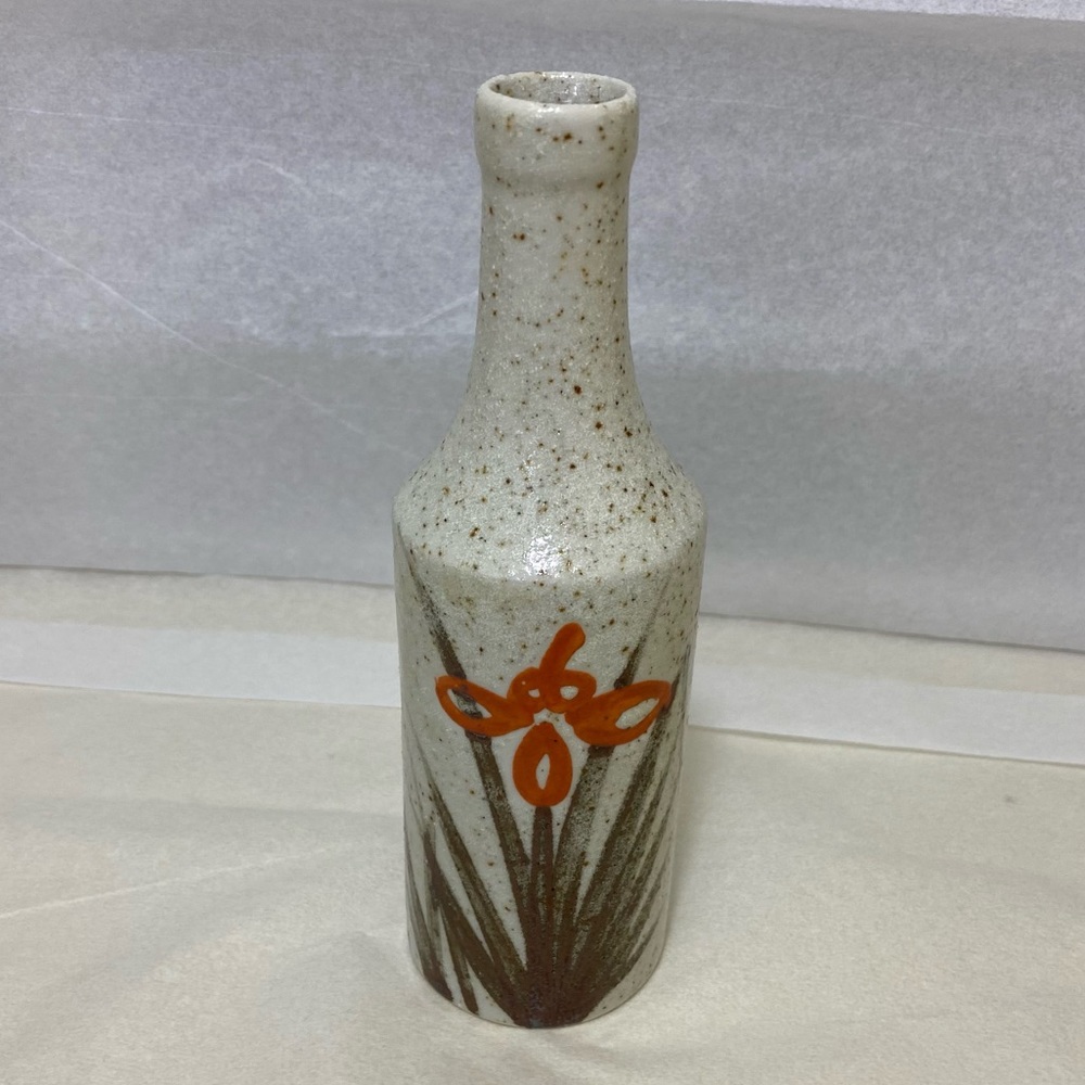 Vintage Stoneware Grey Vase made in Japan